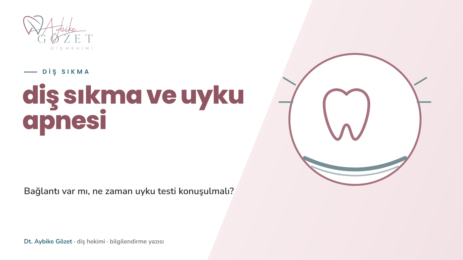 Diş sıkma ve uyku apnesi: bağlantı var mı