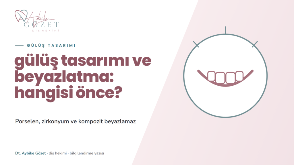 Gülüş tasarımı ve diş beyazlatma: doğru sıra